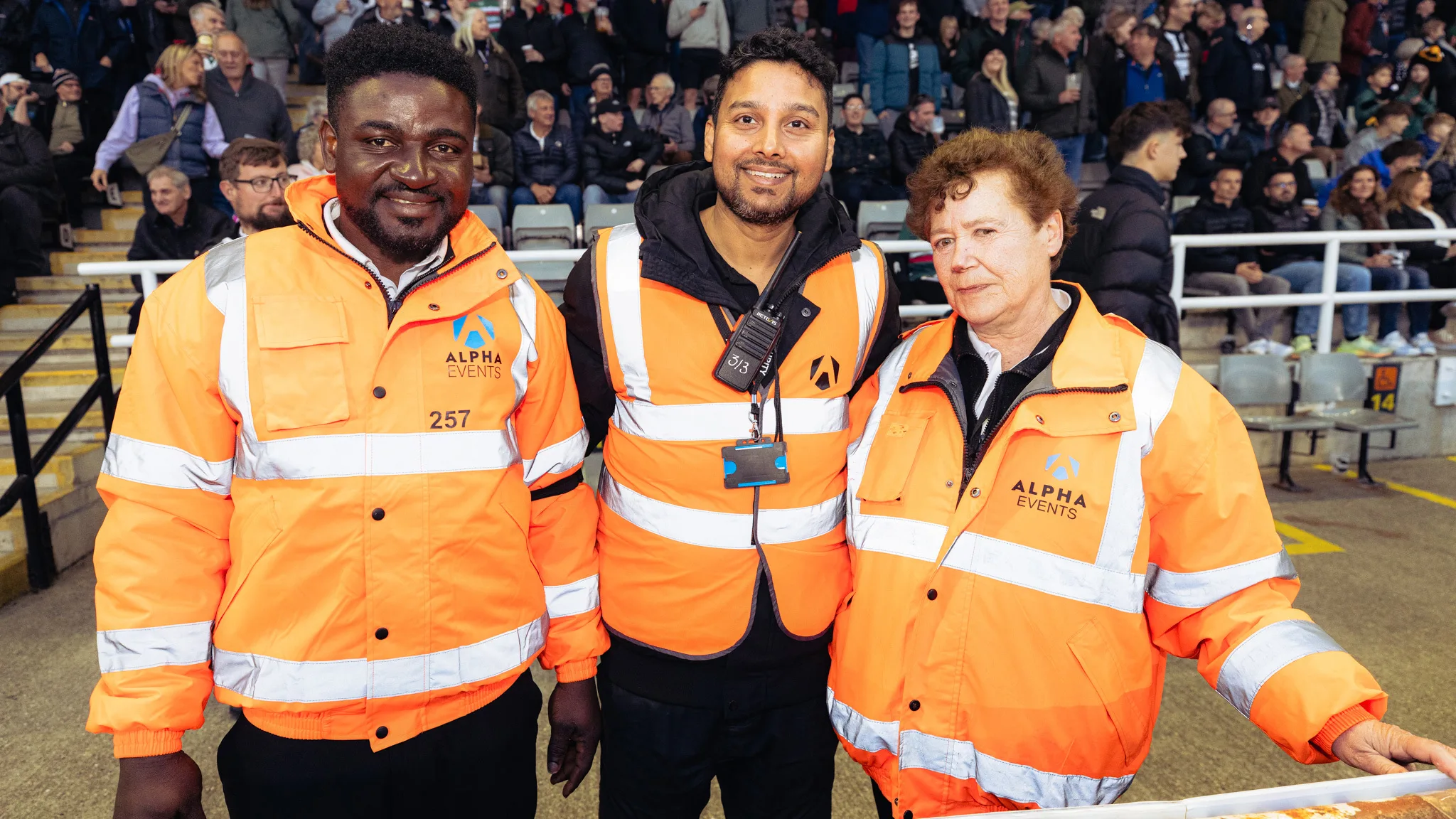 Matchday stewards at Kingston Park